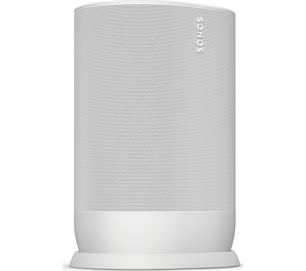 SONOS Move Portable Wireless Multi-room Speaker with Google Assistant & Amazon Alexa - White, White