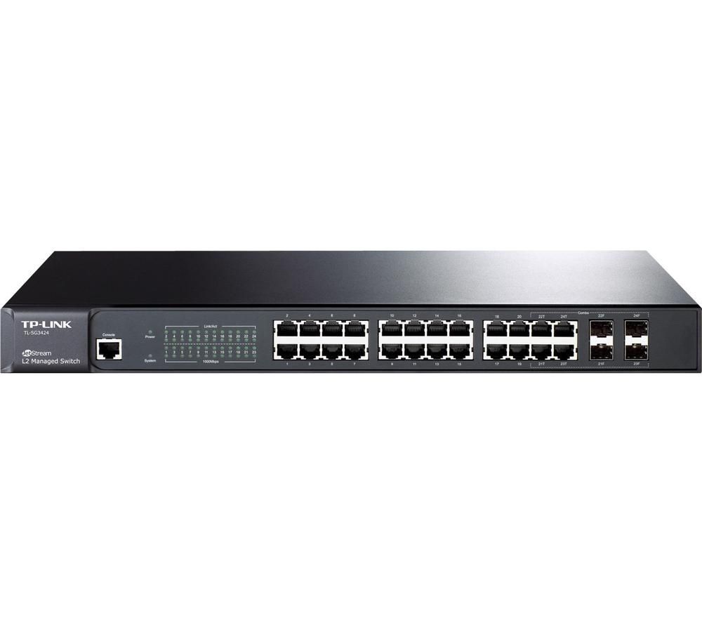 TP-LINK JetStream T2600G-28TS Managed Network Switch - 24 Port