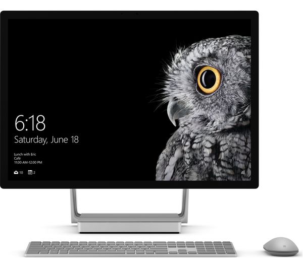 MICROSOFT Surface Studio 28" 4K Touchscreen All-in-One PC - Silver, Silver