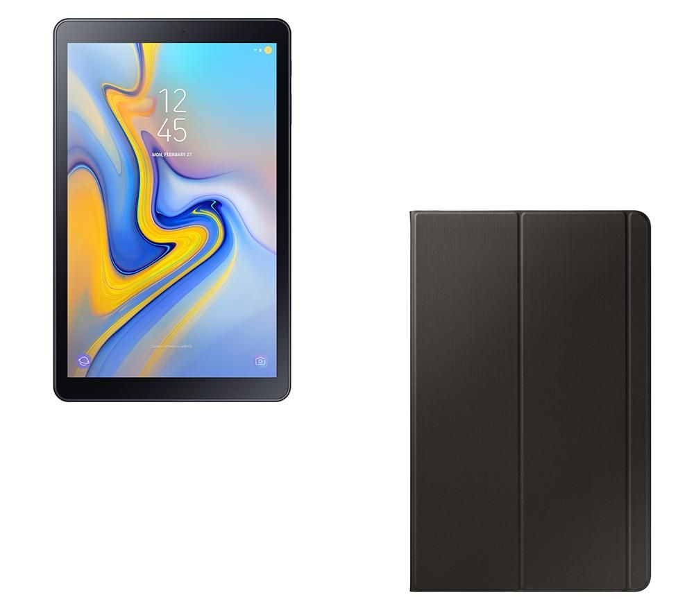 SAMSUNG Galaxy Tab A 10.5" Tablet & Smart Cover Bundle - 32 GB, Black, Black