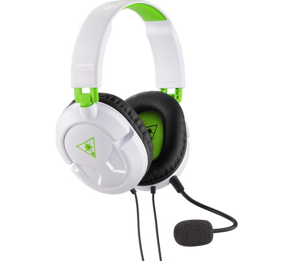 TURTLE BEACH Ear Force Recon 50X 2.0 Gaming Headset - White & Green, White