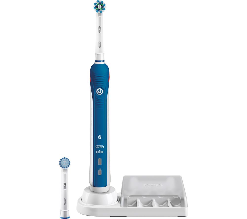 ORAL B Smart 4 4000N Cross Action Electric Toothbrush - White, White