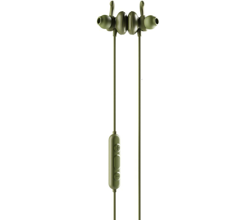 SKULLCANDY Method Active S2NCW-M687 Wireless Bluetooth Sports Earphones - Moss, Olive & Yellow, Olive