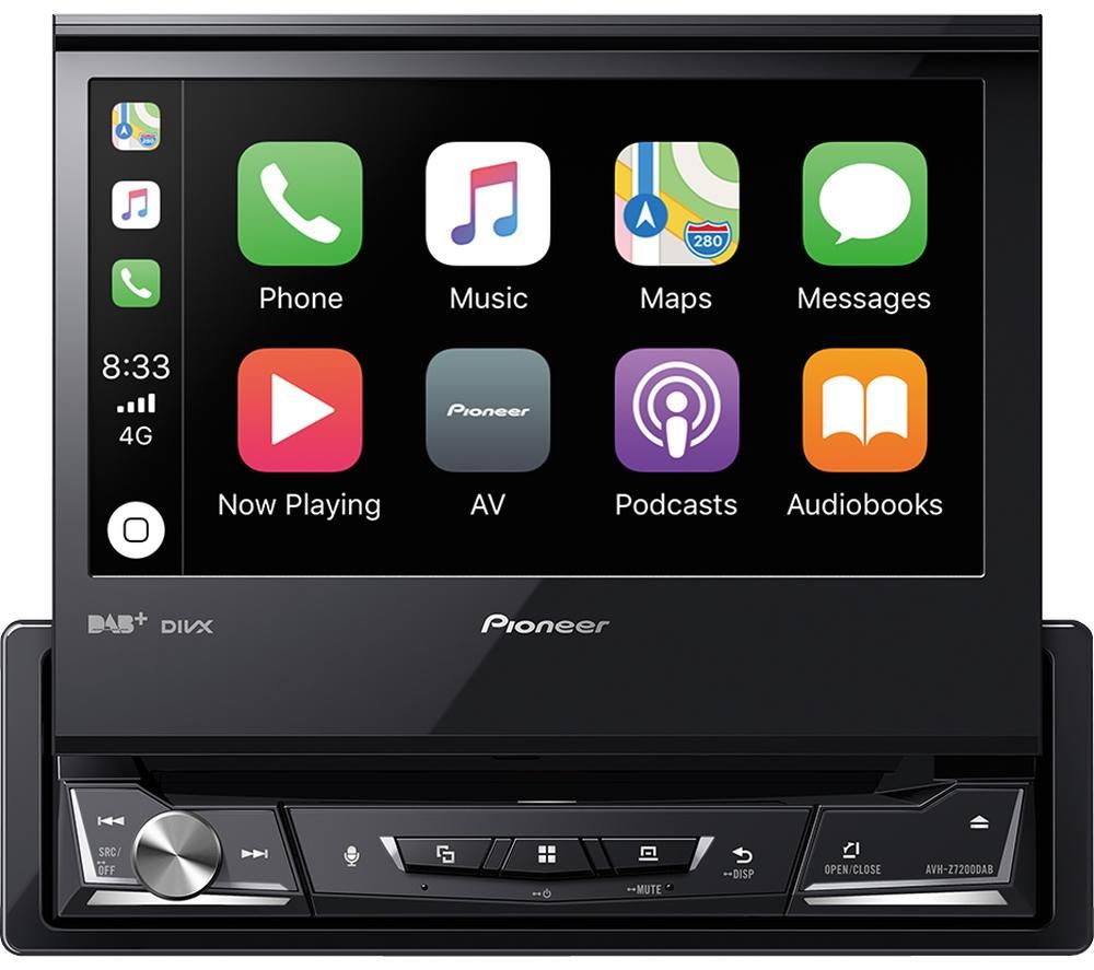 PIONEER AVH-Z7200DAB Smart Bluetooth Car Radio - Black, Black