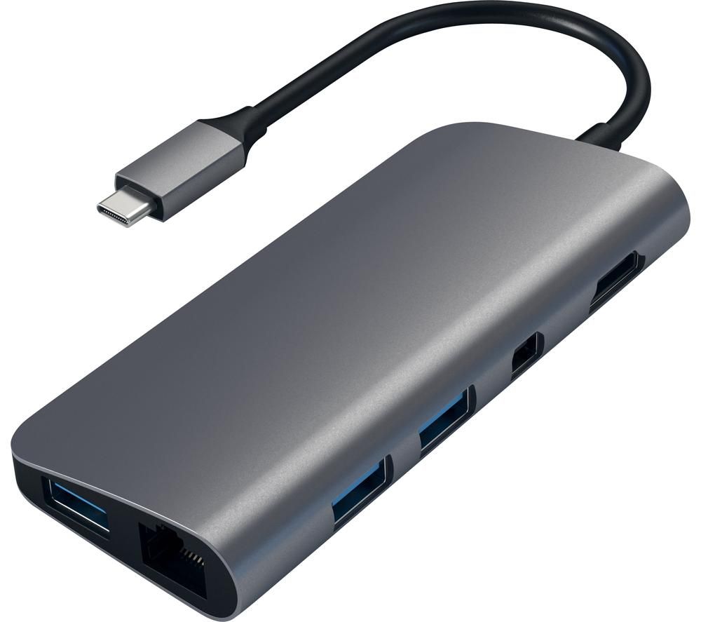 SATECHI Multimedia Adapter 7-port USB-C Connection Hub - Space Grey