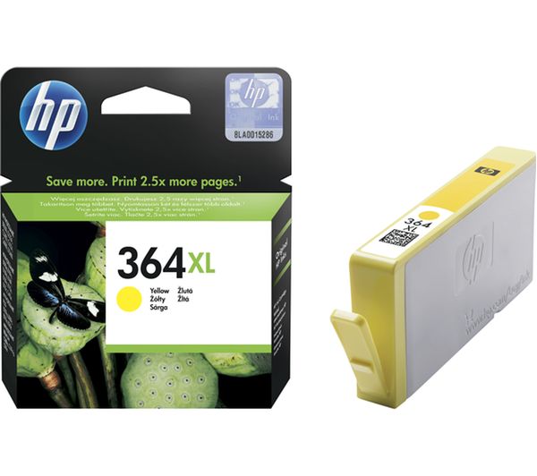 HP 364XL Yellow Ink Cartridge, Yellow