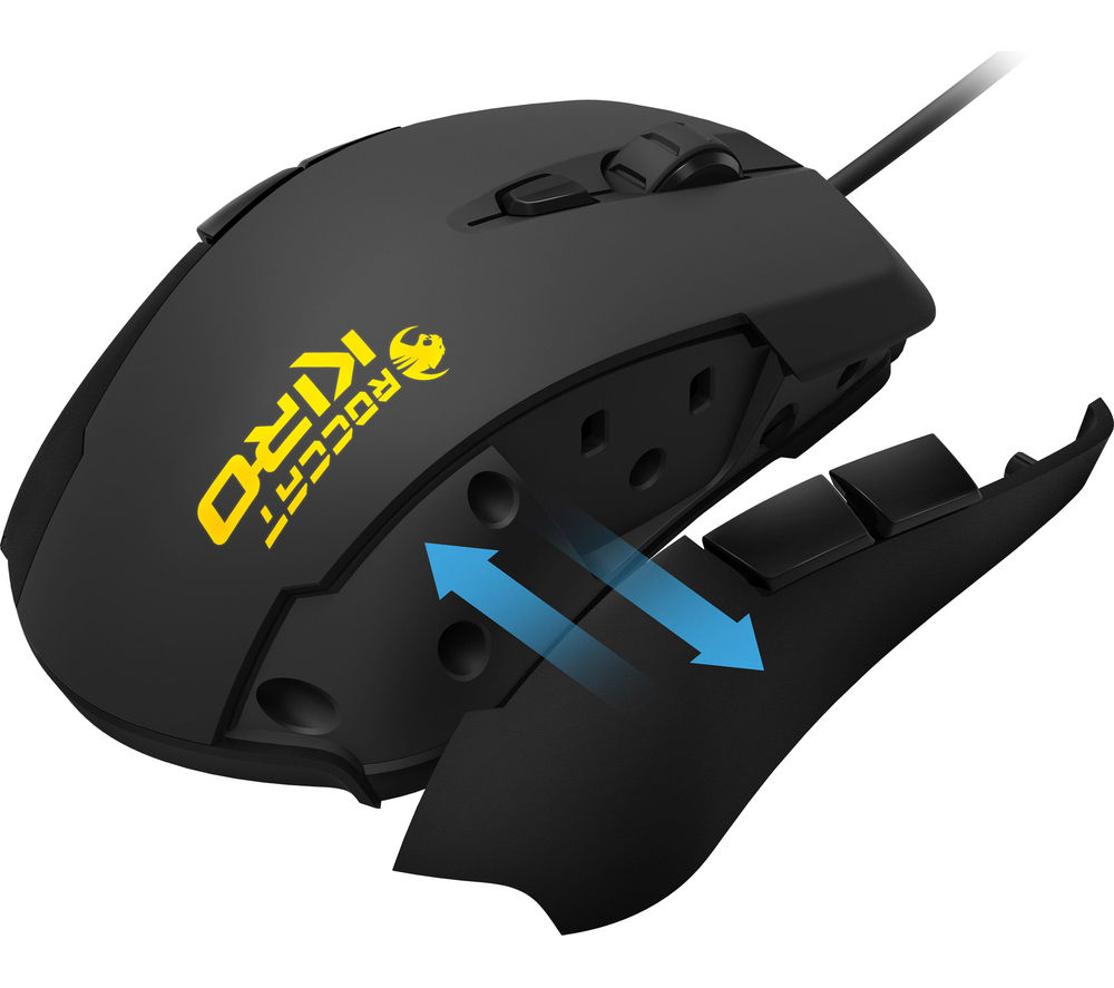 ROCCAT Kiro Optical Gaming Mouse - Black, Black