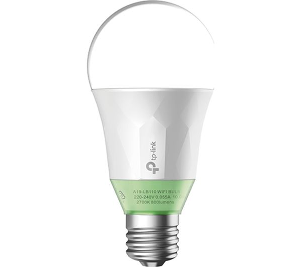 Tp-Link LB110 Smart WiFi LED Bulb with Dimmable Soft White Light - E27 with B22 Adapter, White