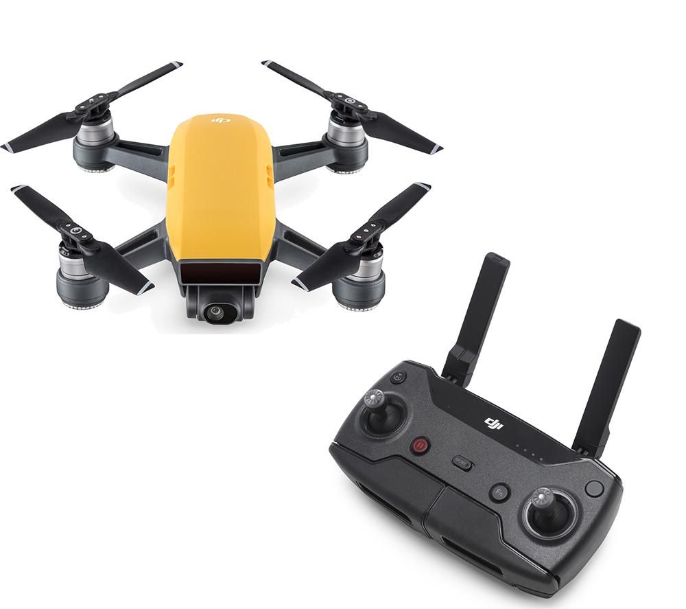 DJI Spark Drone & Controller Bundle, Yellow
