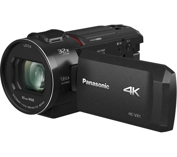 PANASONIC HC-VX1EB-K 4K Ultra HD Camcorder - Black, Black