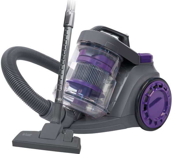 RUSSELL HOBBS RHCV3511 Cylinder Bagless Vacuum Cleaner - Purple & Grey, Purple