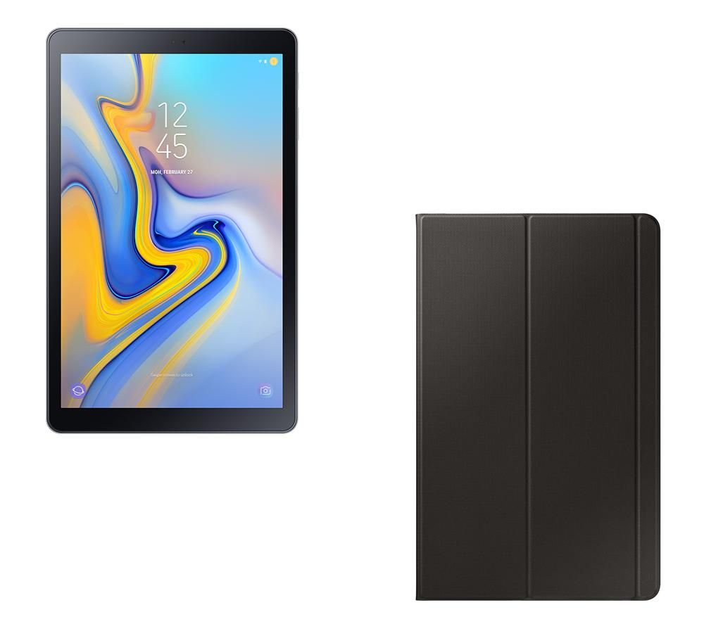 SAMSUNG Galaxy Tab A 10.5" Tablet & Smart Cover Bundle - 32 GB, Grey, Grey