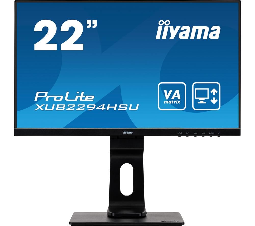 IIYAMA ProLite XUB2294HSU-B1 22' Full HD LCD Monitor - Black, Black
