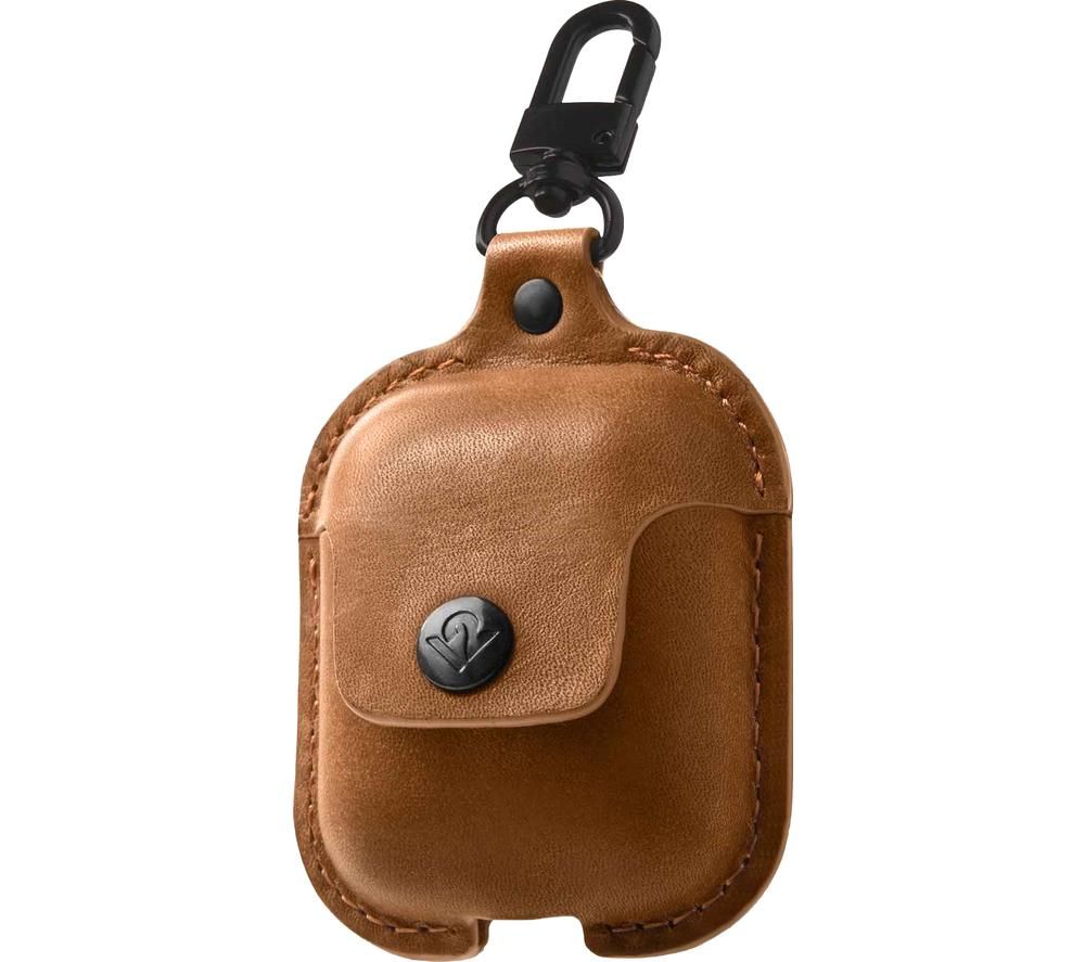 TWELVE SOUTH AirSnap AirPod Leather Case Cover - Brown, Brown