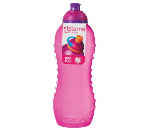 SISTEMA 0.46-litre Squeeze Bottle, Pink