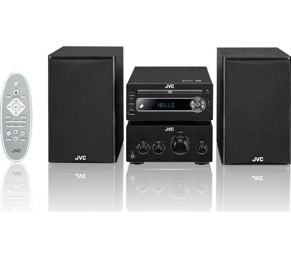 JVC UX-D750 Wireless Traditional Hi-Fi System - Black, Black