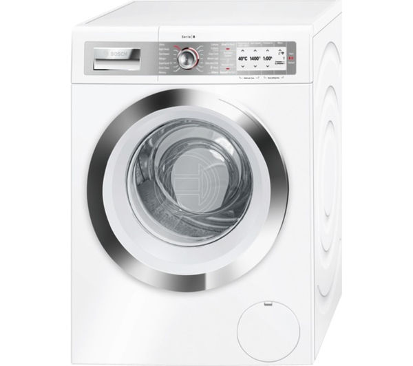 BOSCH Serie 8 WAYH8790GB Smart Washing Machine - White, White