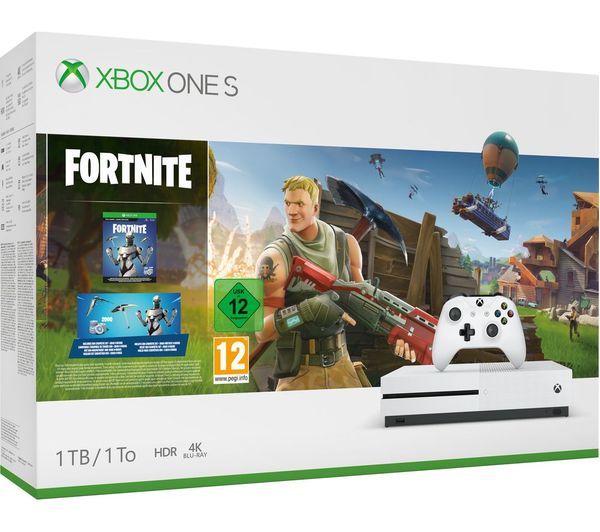 MICROSOFT Xbox One S with Fortnite Battle Royale