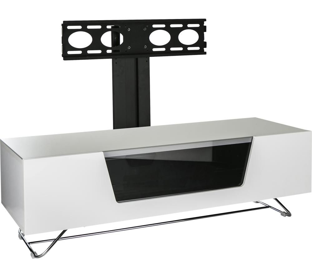 ALPHASON Chromium 2 Cantilever CRO2-1200BKT-WH 1200 mm TV Stand with Bracket - White, White