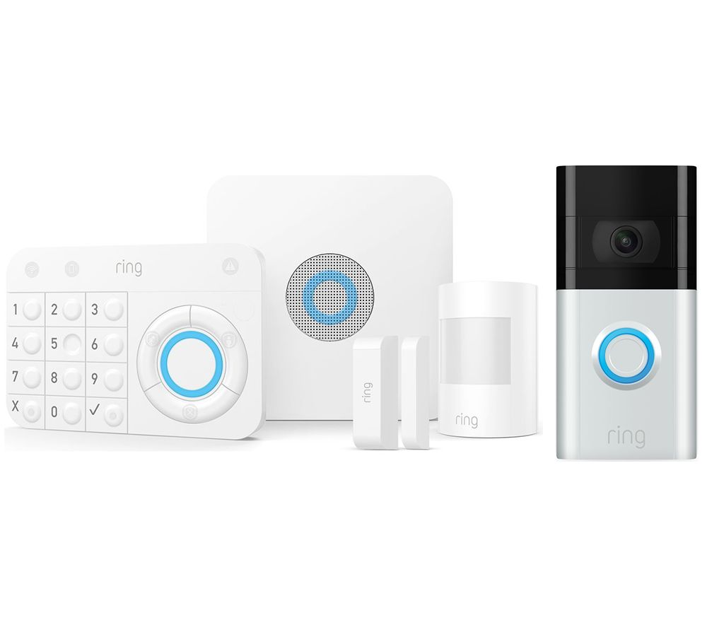 RING Alarm 5 Piece Security Kit & Video Doorbell 3 Bundle