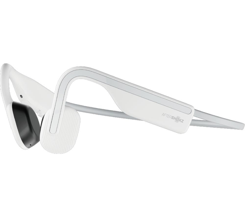 AFTERSHOKZ OpenMove Wireless Bluetooth Headphones - Alpine White, White