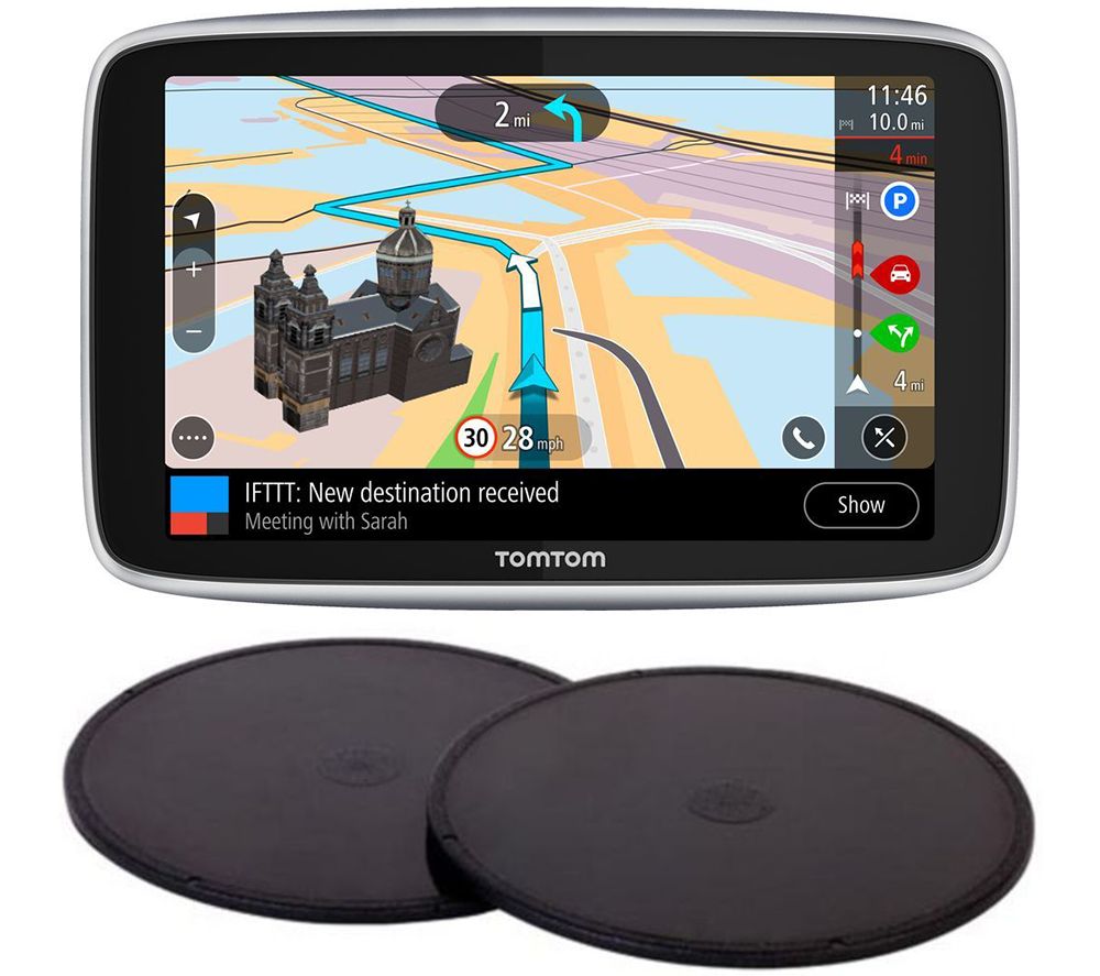 TOMTOM GO Premium 5" Worldwide Maps Sat Nav & Adhesive Dashboard Mount Disks Bundle