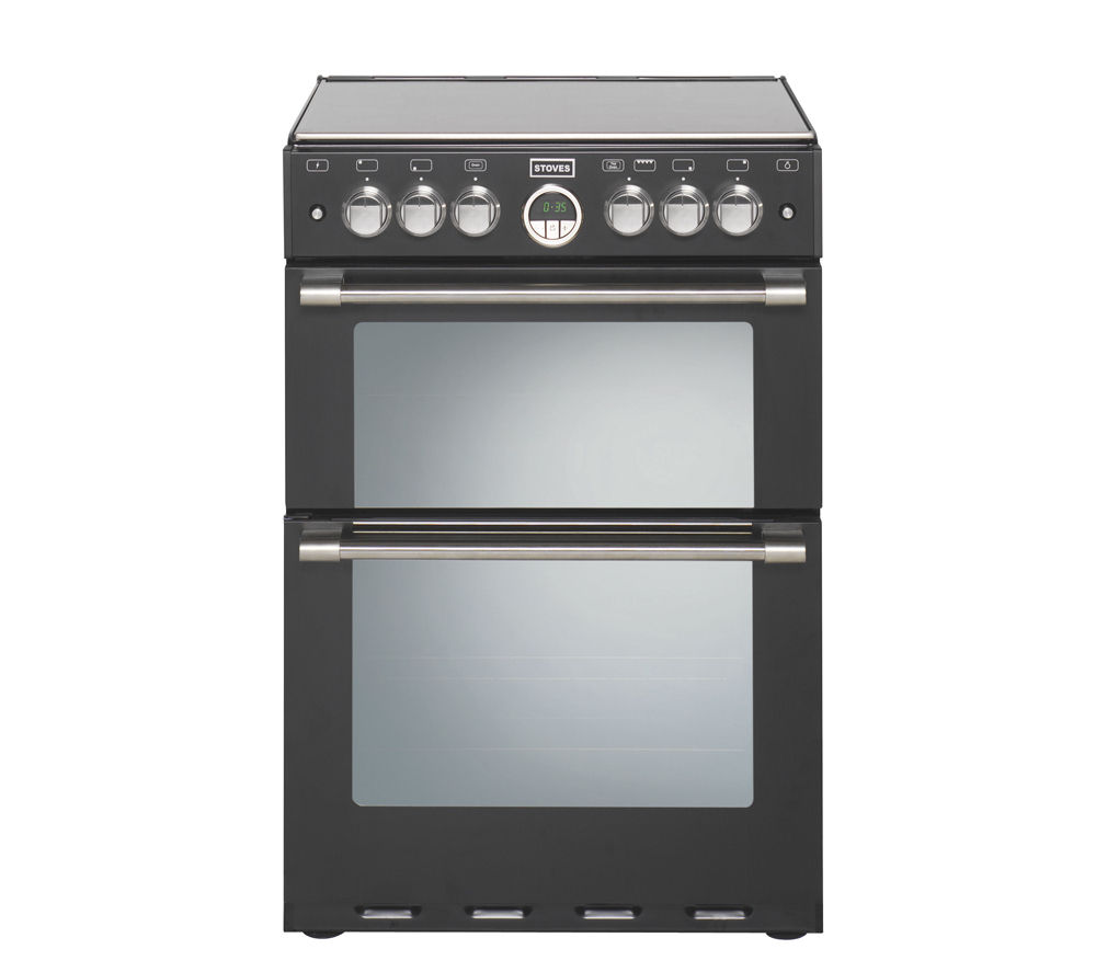 STOVES Sterling 600G Gas Cooker - Black, Black