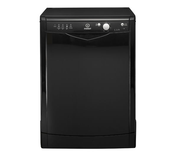 INDESIT DFG15B1K Full-size Dishwasher - Black, Black