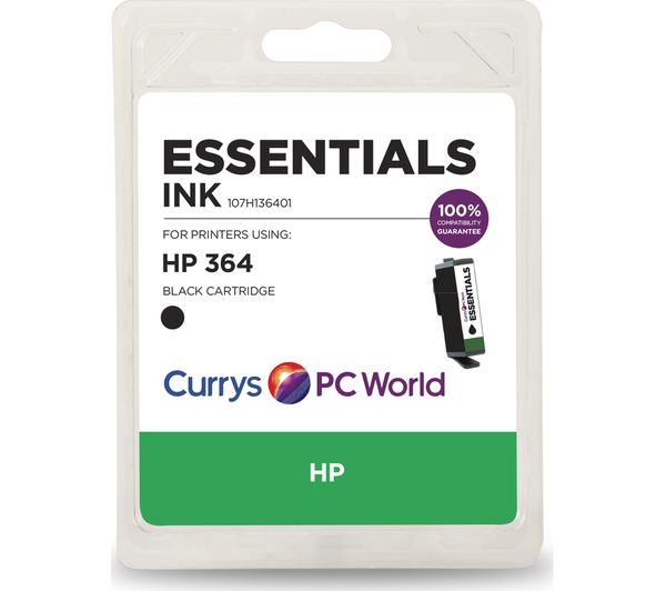 ESSENTIALS 364 Black HP Ink Cartridge