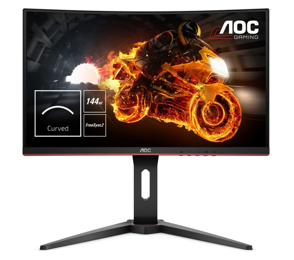 AOC C24G1 Full HD 24" Curved VA Gaming Monitor - Black, Black