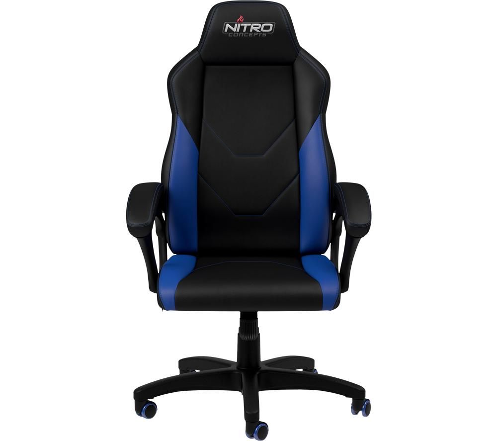 NITRO CONCEPTS C100 Gaming Chair - Black & Blue, Black