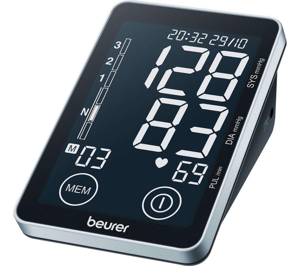 BM 58 Blood Pressure Monitor - Black & Grey, Black