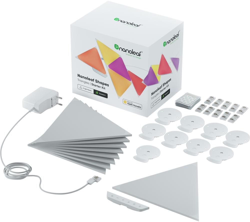 NANOLEAF Shapes Triangle Smart Lights Starter Kit - Pack of 9