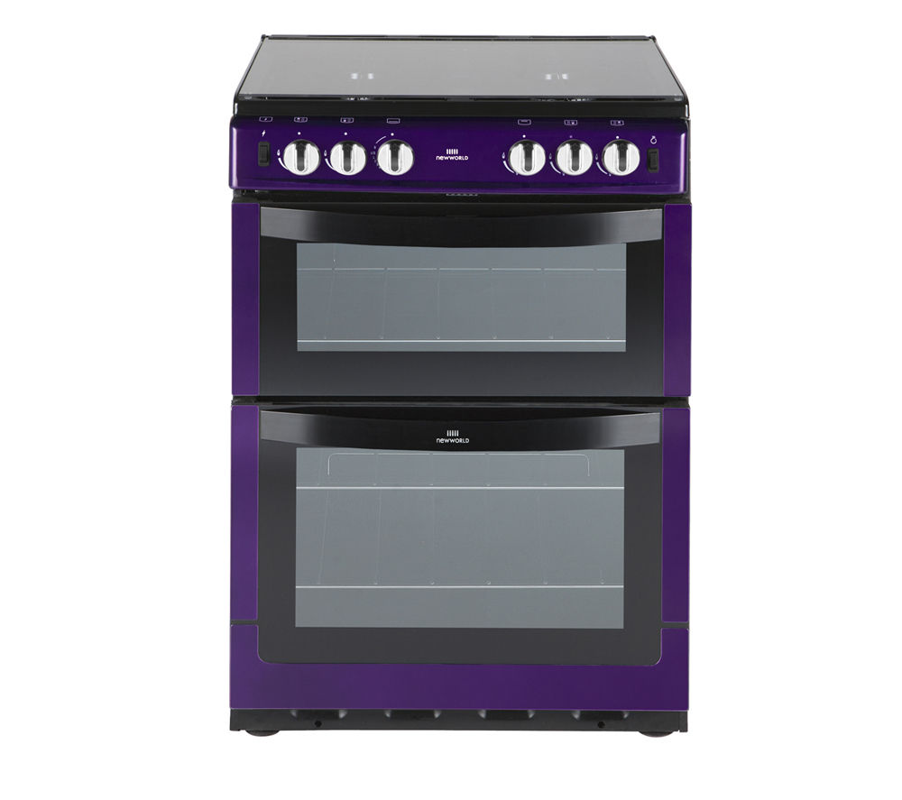 NEW WORLD NW601GTCL Gas Cooker - Purple, Purple