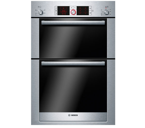 BOSCH Logixx HBM56B551B Electric Double Oven - Stainless Steel, Stainless Steel