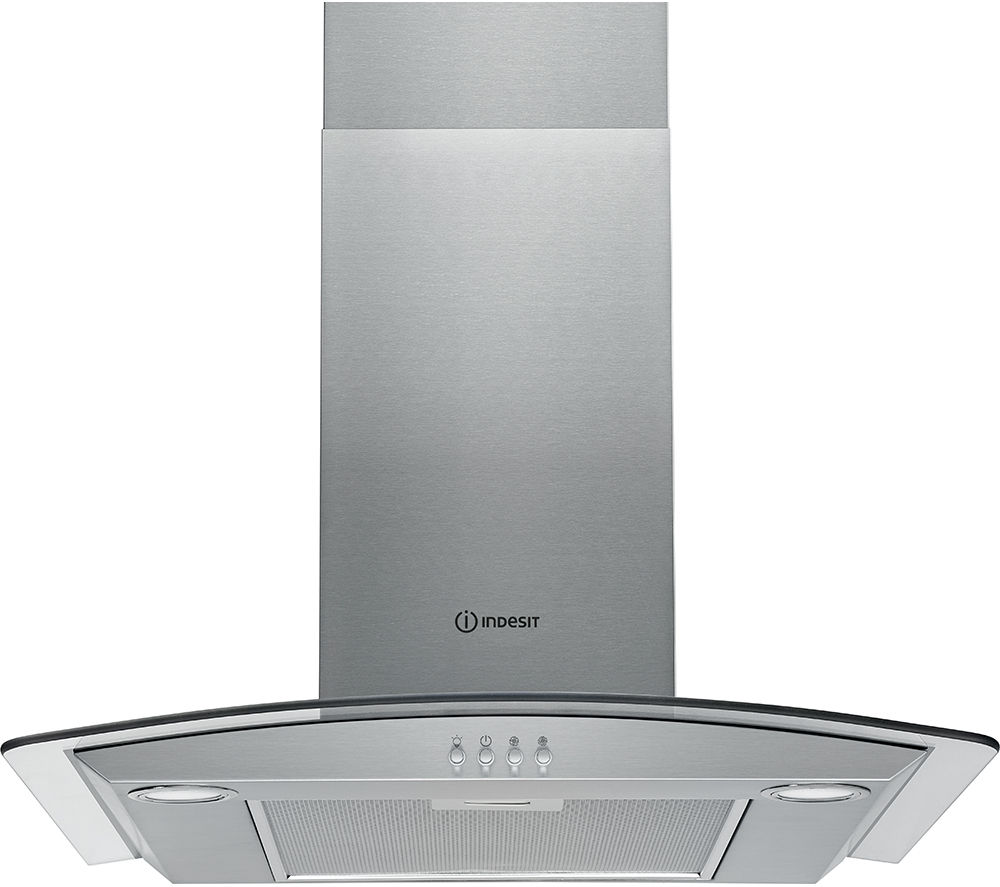 INDESIT IHGC 6.4 AM X Chimney Cooker Hood - Stainless Steel, Stainless Steel