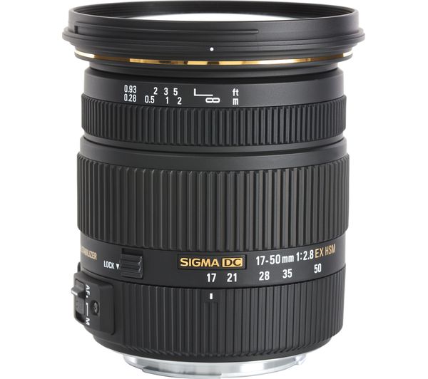 SIGMA 17-50 mm f/2.8 EX DC HSM Standard Zoom Lens - for Canon
