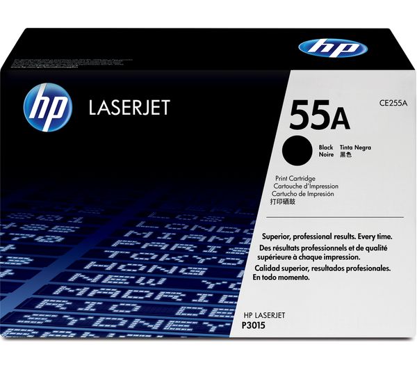 HP 55A Original Black Toner Cartridge, Black