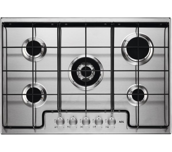 AEG HG745451SM Gas Hob - Stainless Steel, Stainless Steel