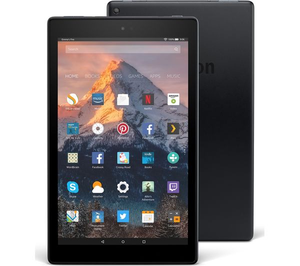AMAZON Fire HD 10 Tablet with Alexa (2017) - 32 GB, Black, Black