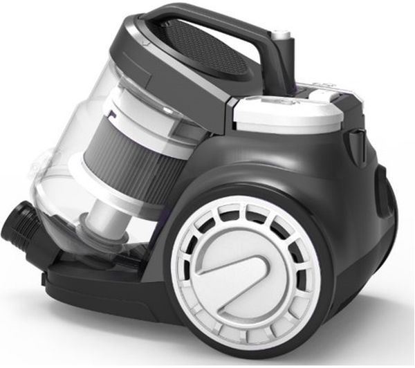RUSSELL HOBBS RHCV3011 Cylinder Bagless Vacuum Cleaner - White & Grey, White