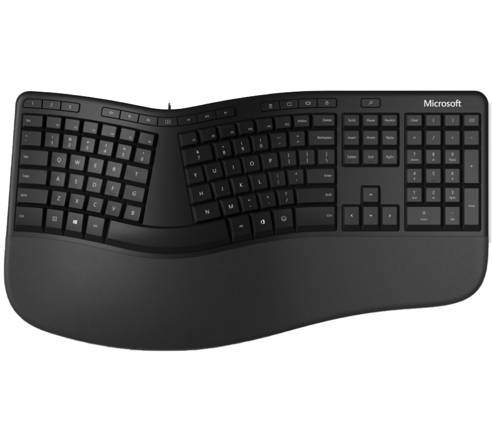 MICROSOFT LXM-00004 Ergonomic Keyboard, Black