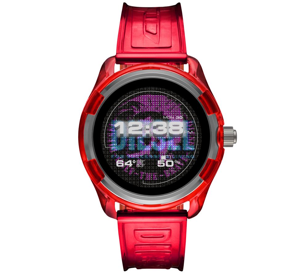 DIESEL Fadelite DZT2019 Smartwatch - Red, Plastic Strap, 43 mm, Red