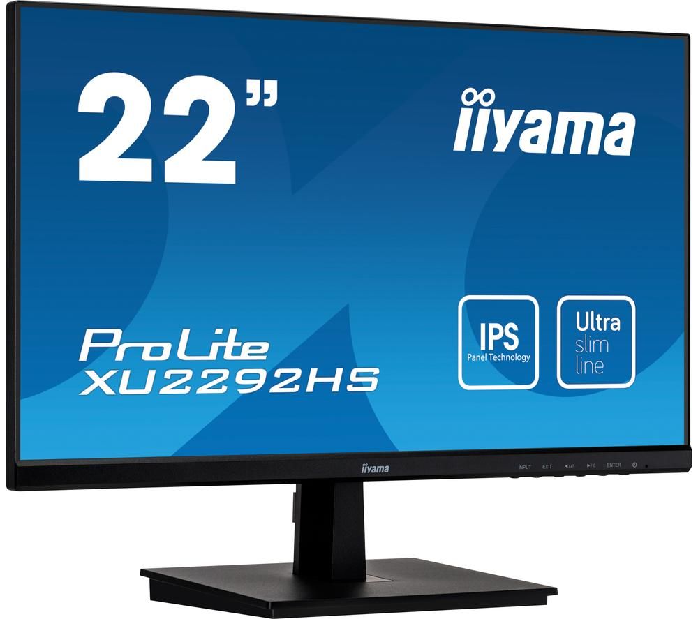 IIYAMA ProLite XU2292HS-B1 22' Full HD LCD IPS Monitor - Black, Black