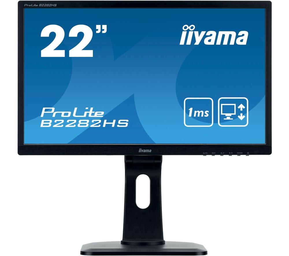 IIYAMA ProLite B2282HS-B1 Full HD 22" LCD Monitor - Black, Black