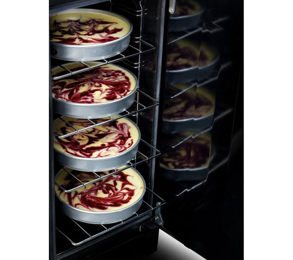 Rangemaster Classic Deluxe 90 Electric Ceramic Range Cooker - Cranberry and Chrome, Cranberry