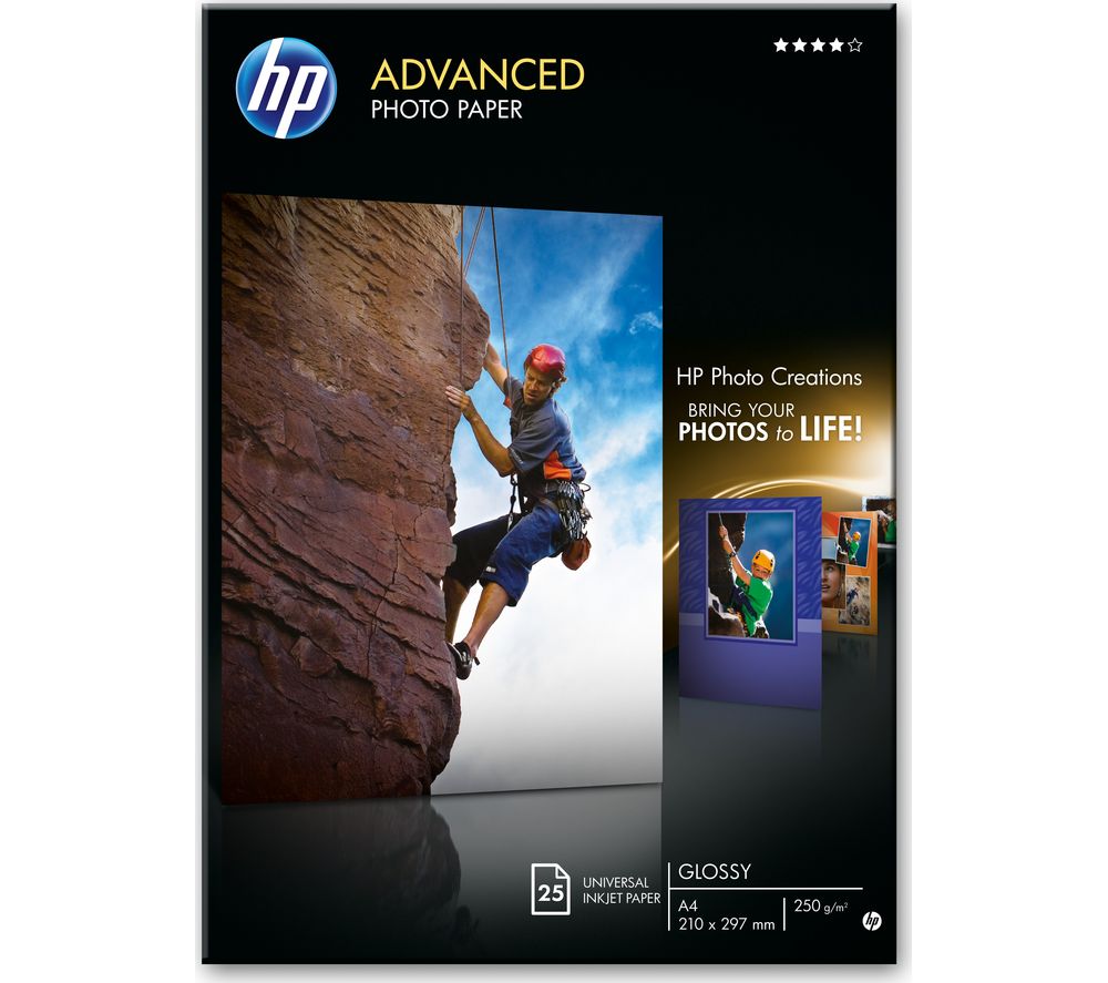 HP A4 Advanced Photo Paper - 25 Sheets
