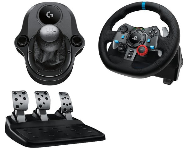 LOGITECH Driving Force G29 Racing Wheel - Black, Black