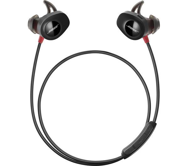 BOSE SoundSport Pulse Wireless Bluetooth Headphones - Black & Red, Black