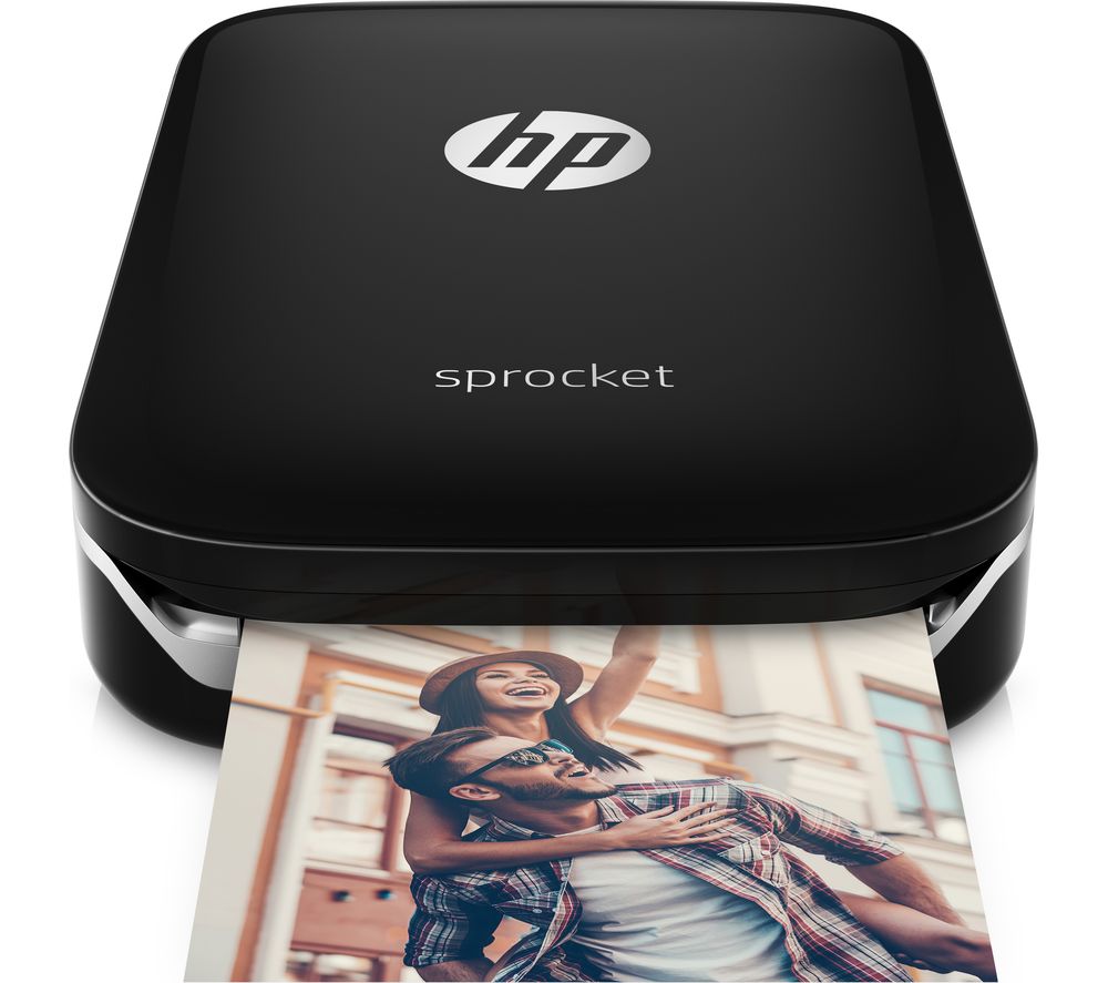 HP Sprocket Mobile Photo Printer - Black, Black